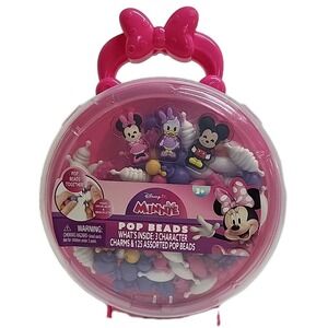 Minnie Pop Beads Craft Kit for Kids New Sealed 3+ Bracelets Necklaces Toy Gift
